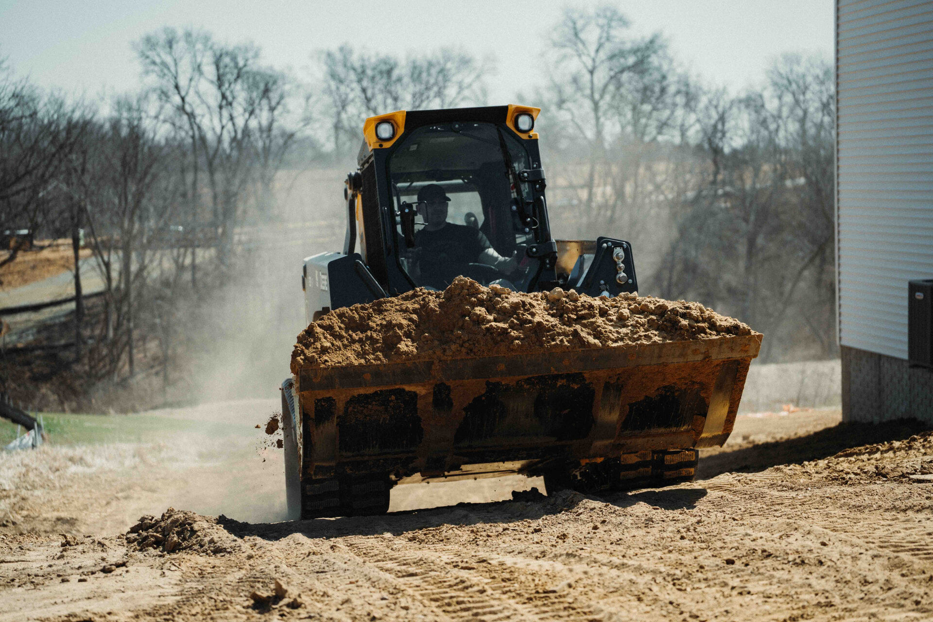Contractor crew working on a Quad Cities job site